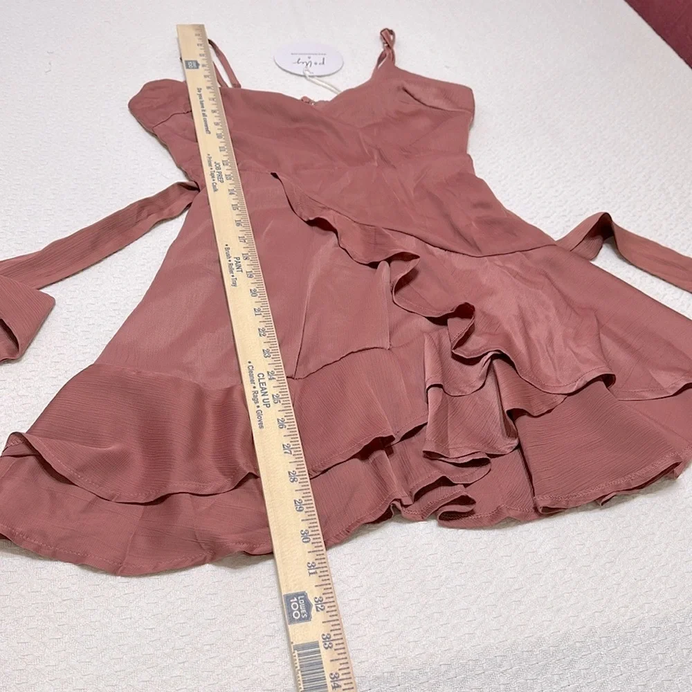 Princess Polly Watermelon Champagne Mini Elegant Dress, Size US 4 - Picture 8 of 12